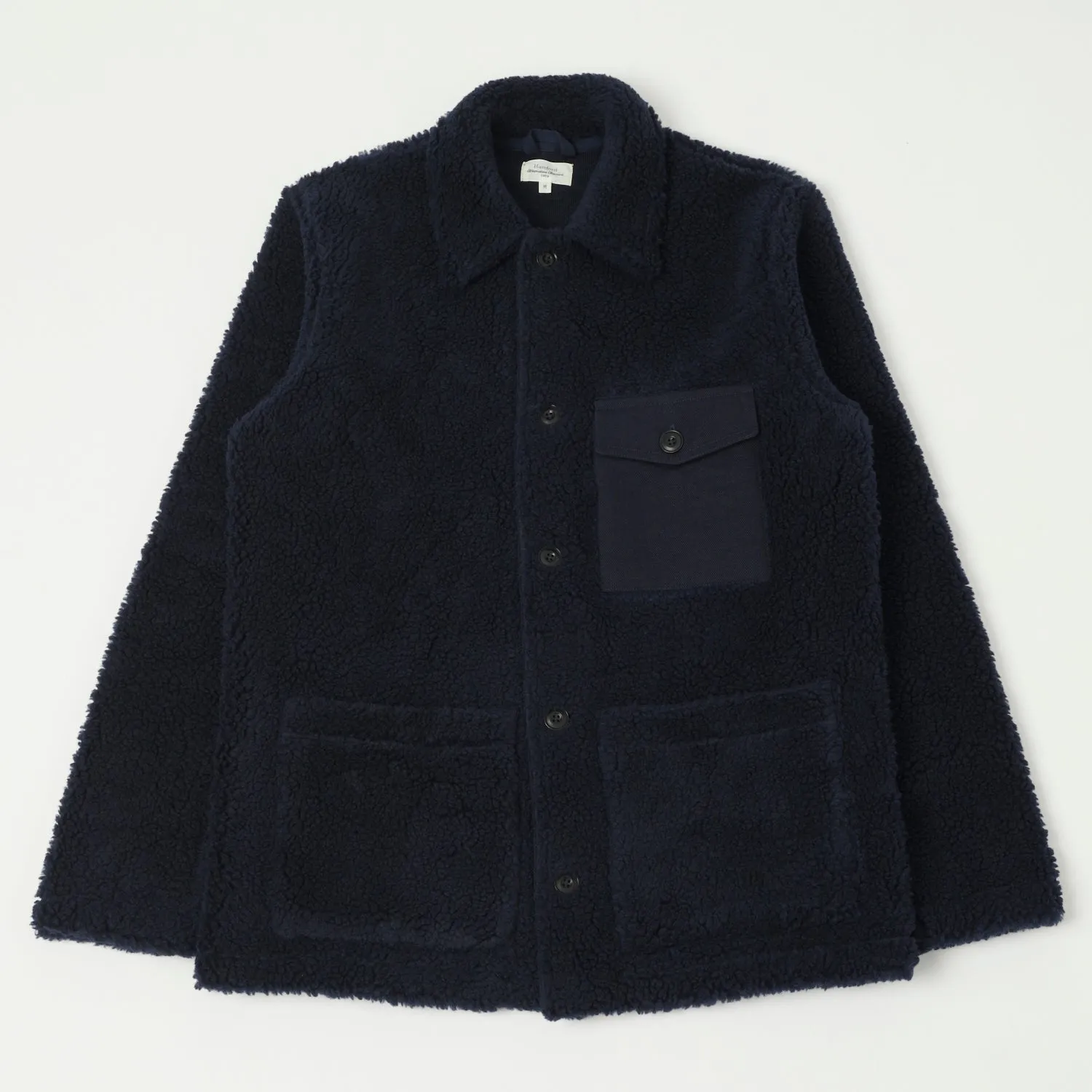 Hartford 'Utility' Fleece Jacket - Navy