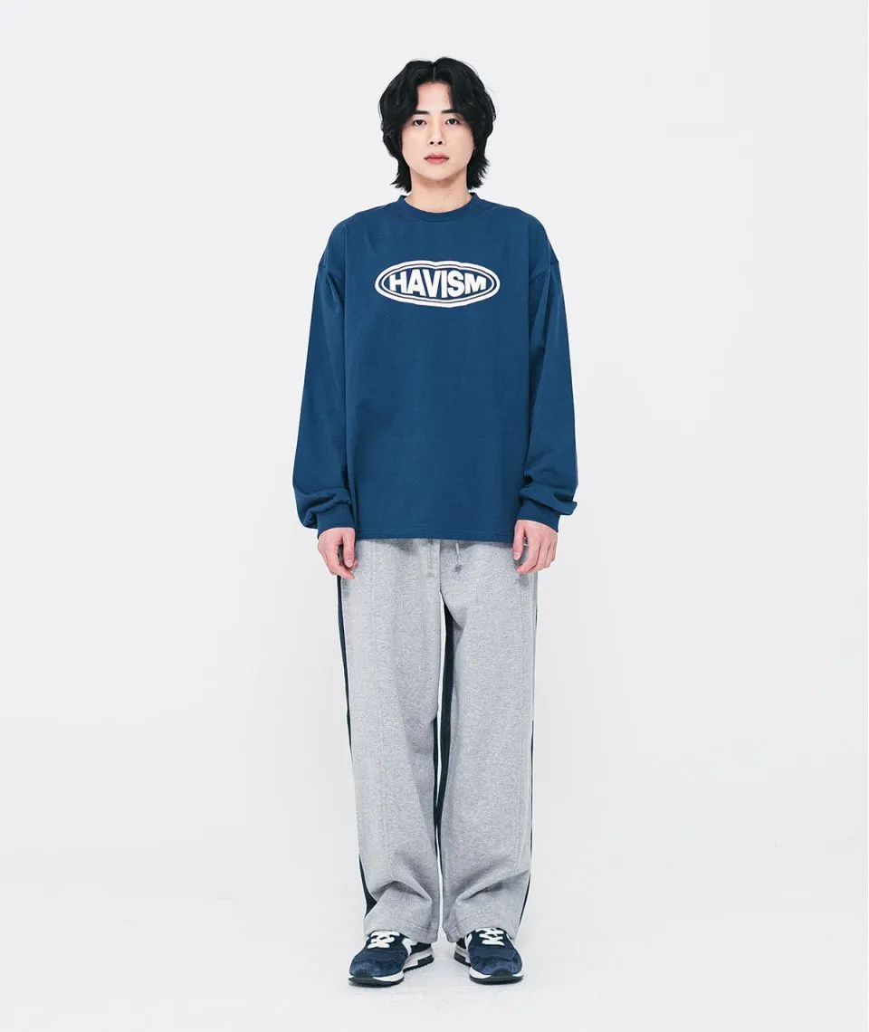 HAVISM  |Unisex Street Style Long Sleeves Plain Oversized