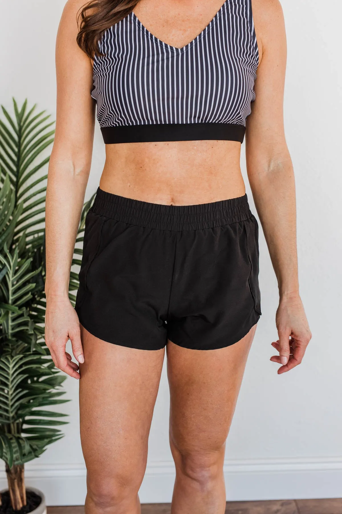 High Tide Athleisure Shorts- Black