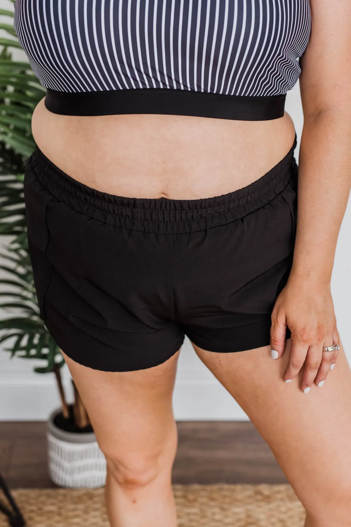 High Tide Athleisure Shorts- Black