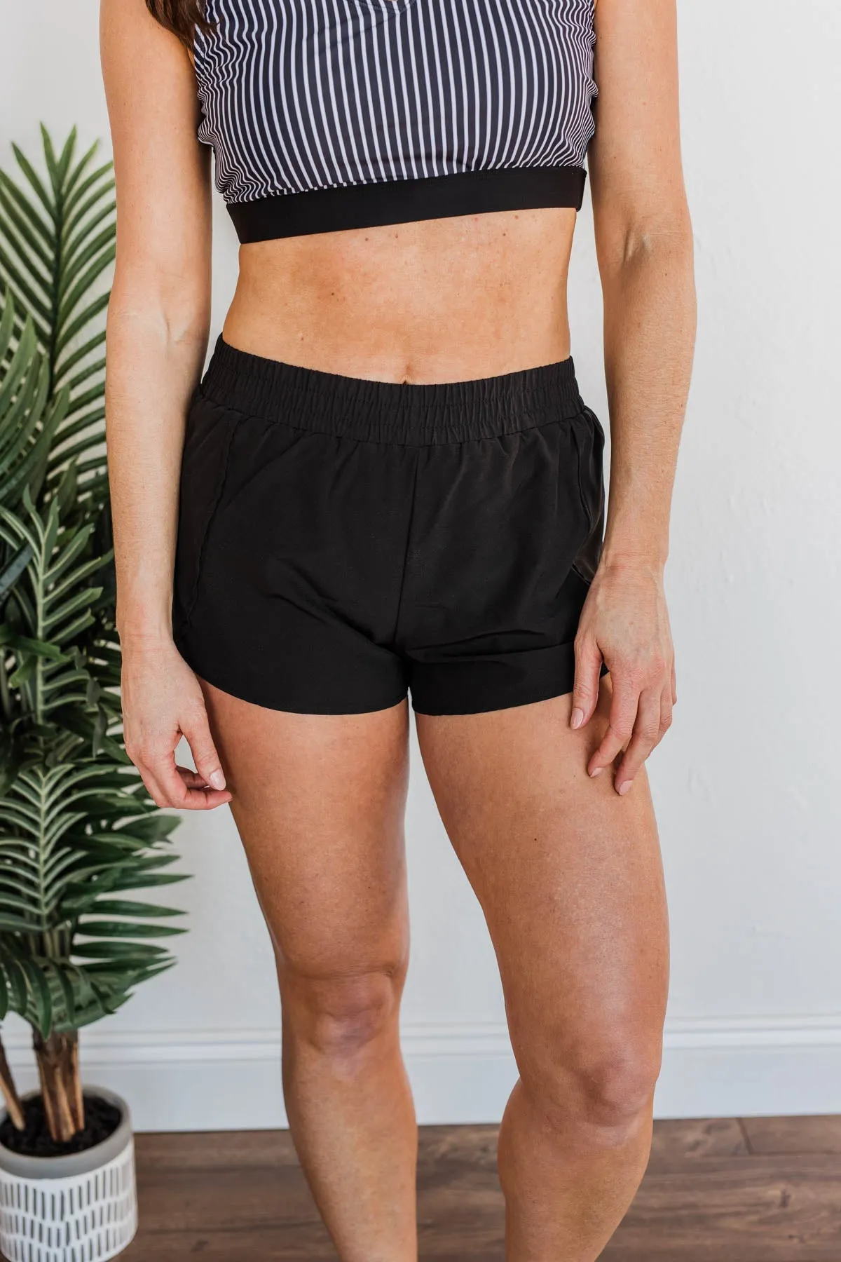 High Tide Athleisure Shorts- Black