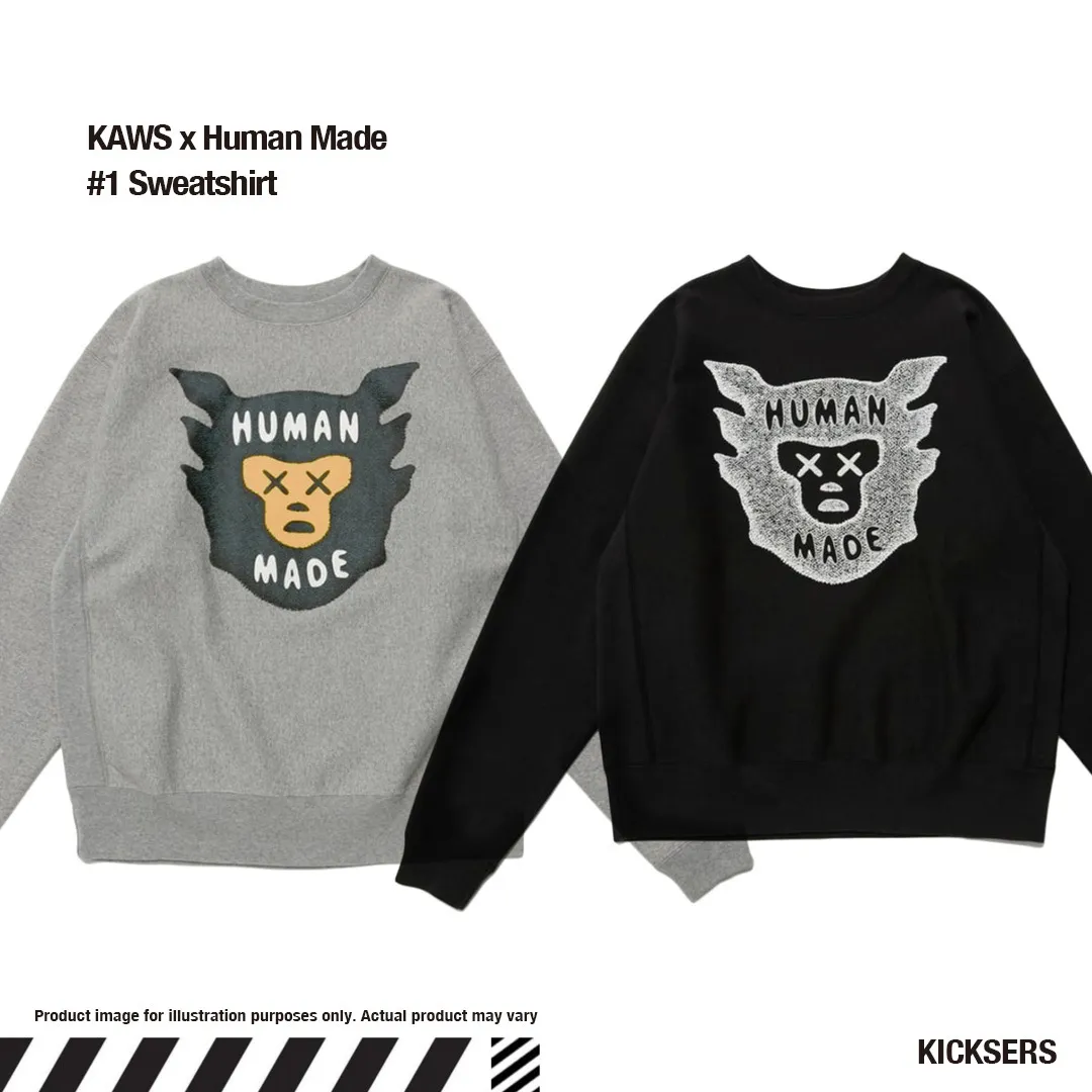 HUMAN MADE  |Crew Neck Pullovers Unisex Sweat Street Style Collaboration