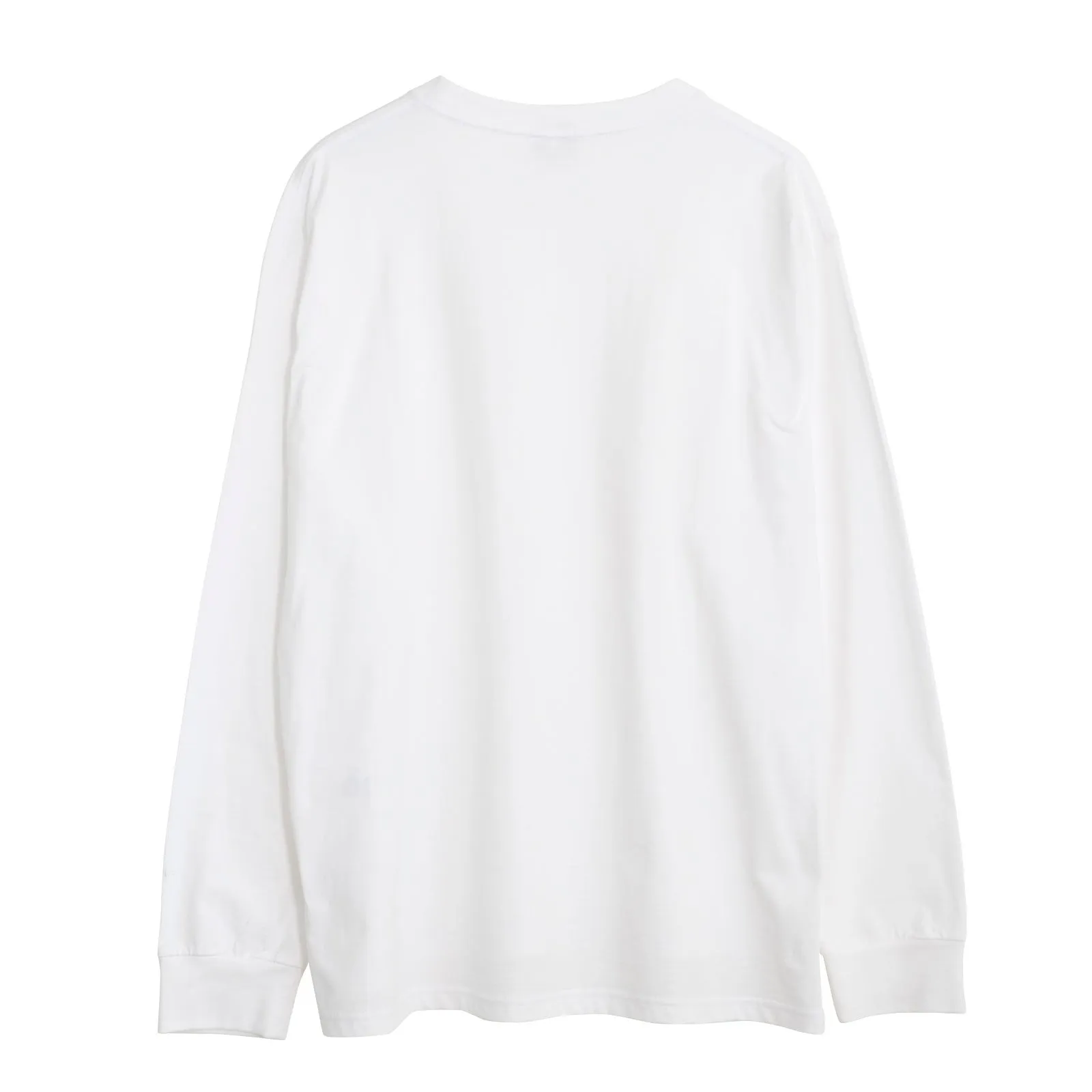 Hyke  |Crew Neck Unisex Street Style Long Sleeves Plain Cotton