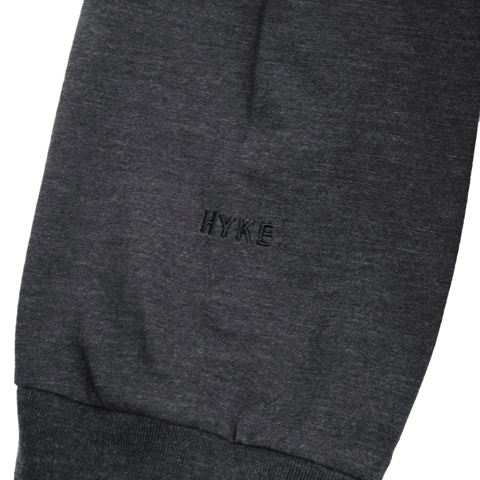 Hyke  |Crew Neck Unisex Street Style Long Sleeves Plain Cotton