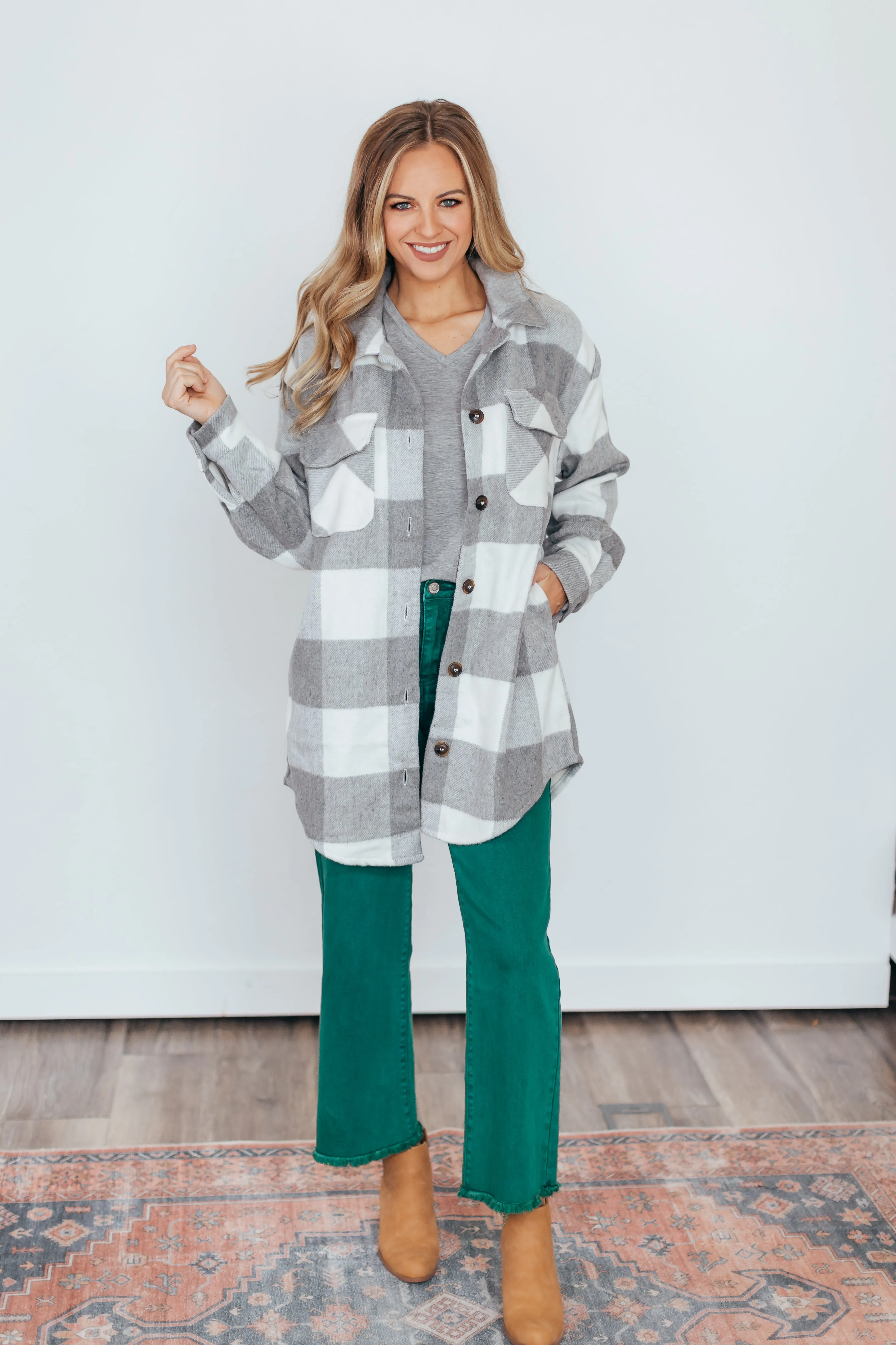 In The Stars Plaid Shacket - 3 Colors