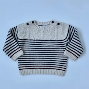 Jacadi Stripe Wool Mix Jumper: 12 Months