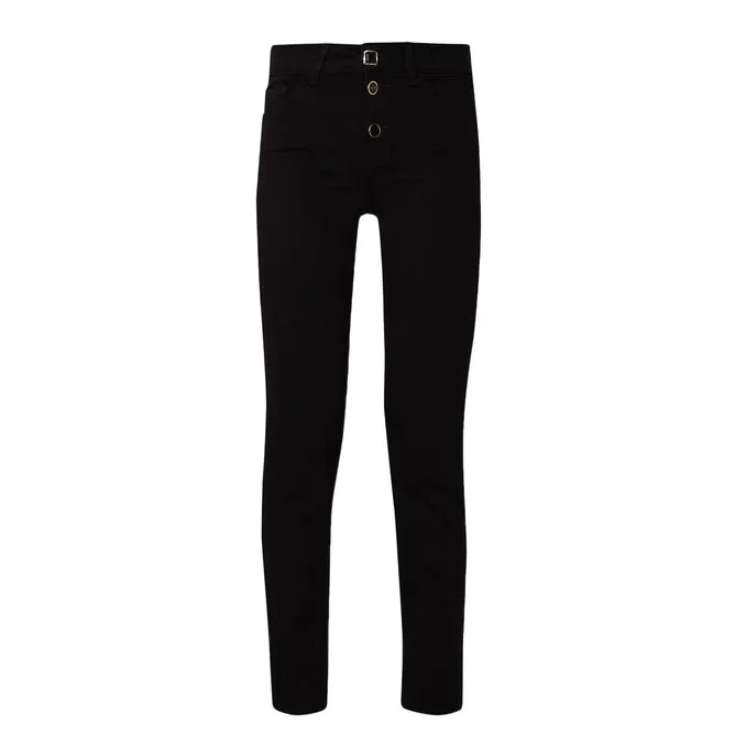 JEANS MONROE Woman Denim Black