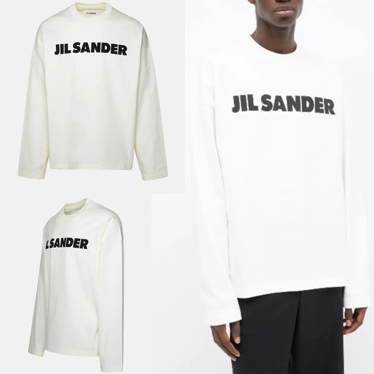 Jil Sander  |Unisex Street Style Long Sleeves Plain Cotton