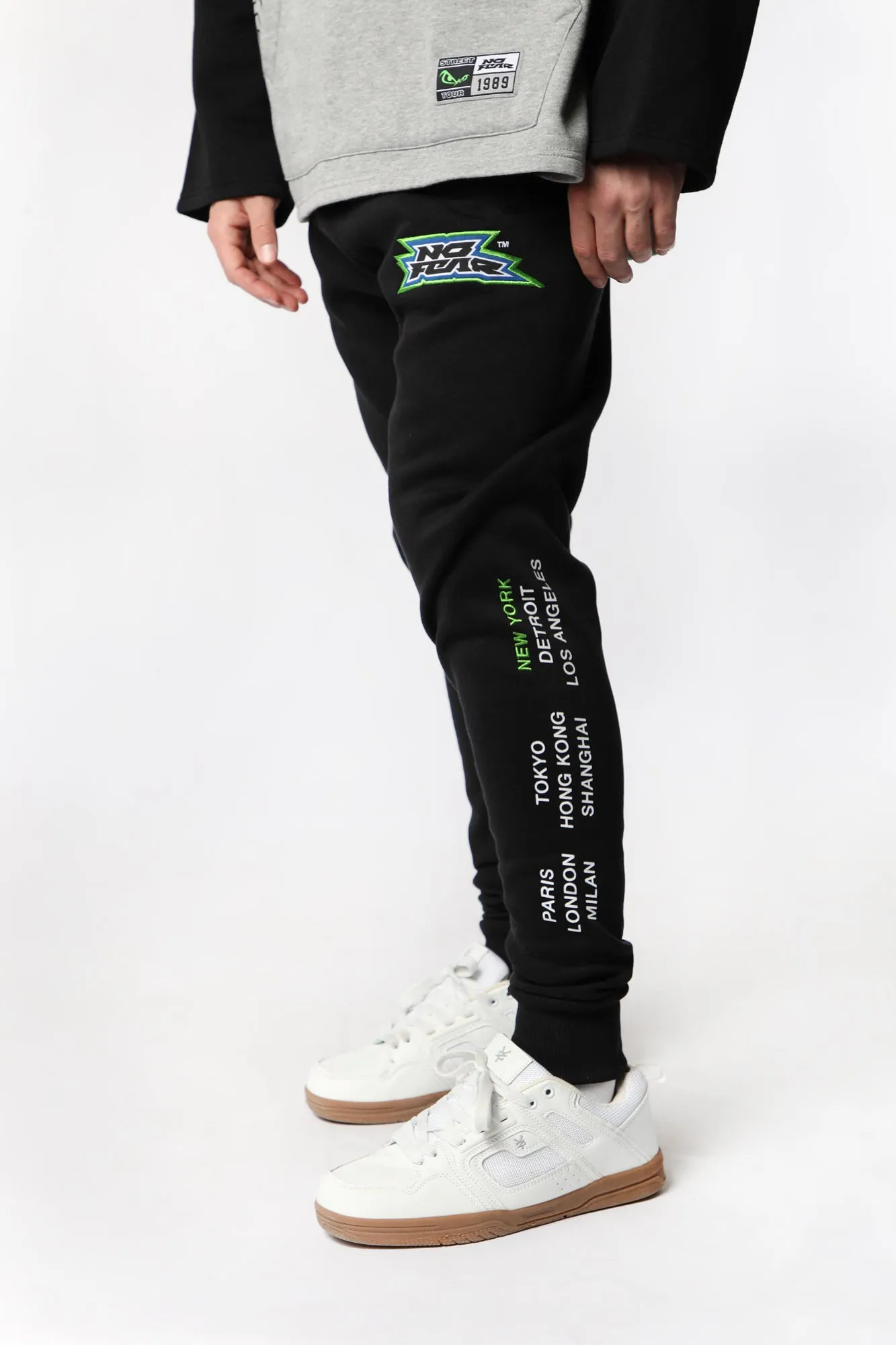 Jogger en Molleton Logo Brodé No Fear Homme