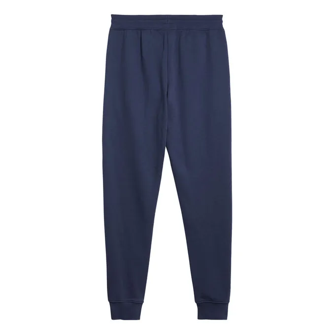 JOGGER IN FLEECE COTTON WITH SMALL LOGO Man Twilight Navy