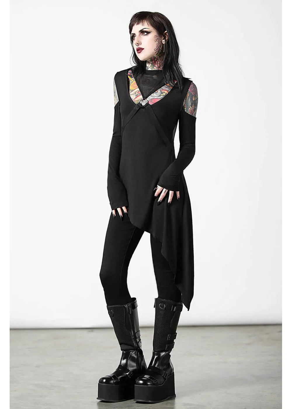 Killstar Turbulent Transit Top Black