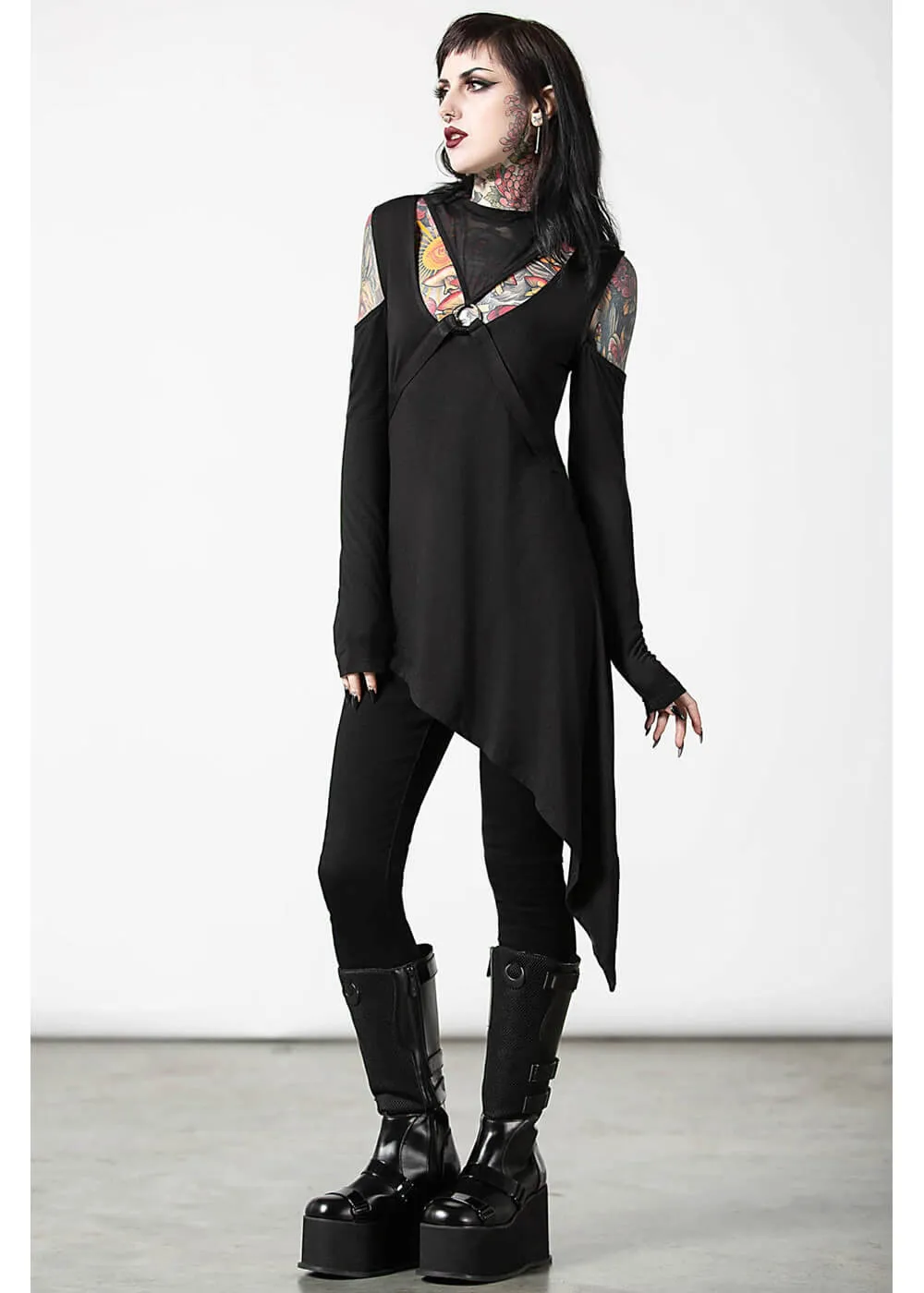 Killstar Turbulent Transit Top Black