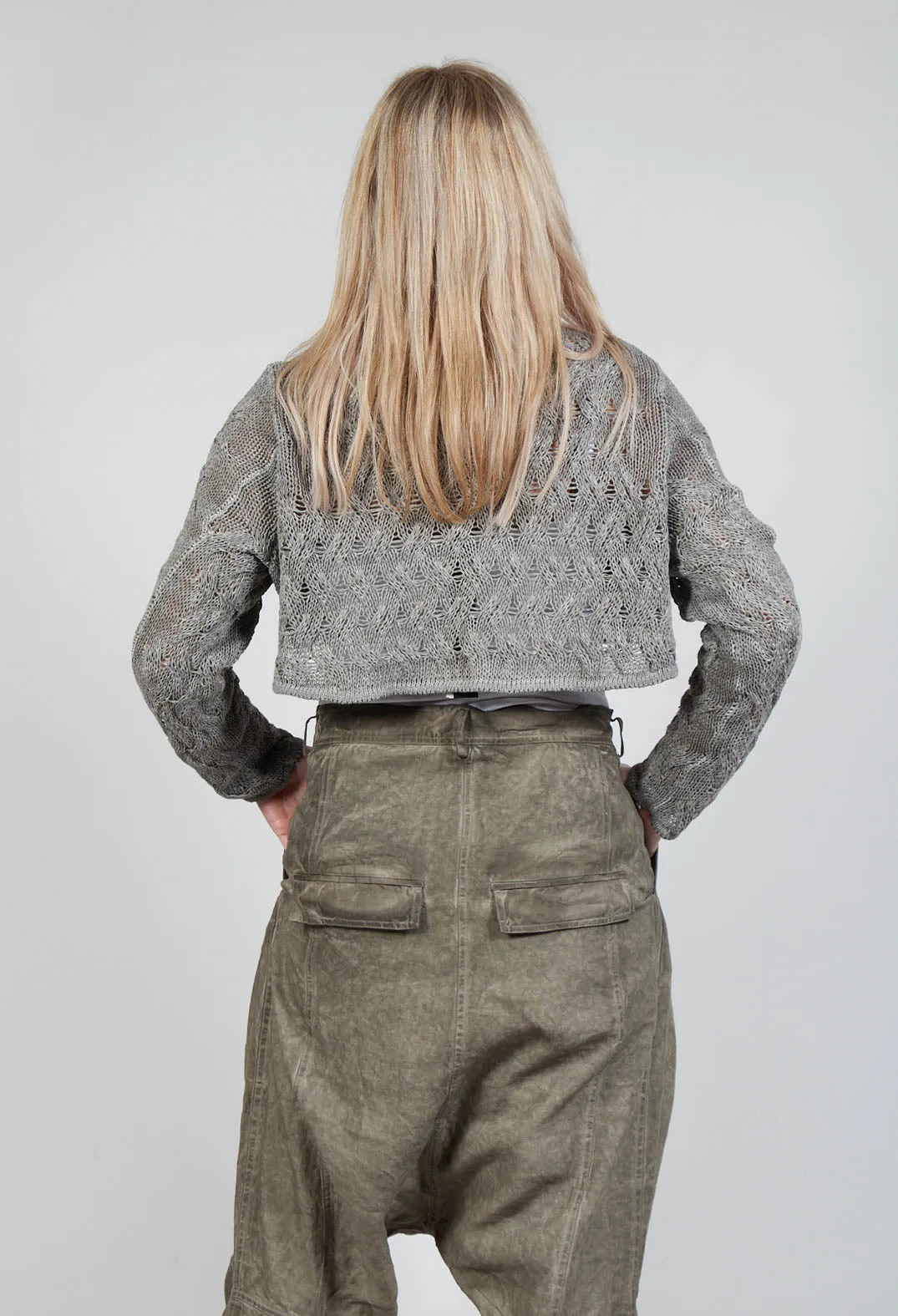 Knitted Cardigan in Hay Cloud