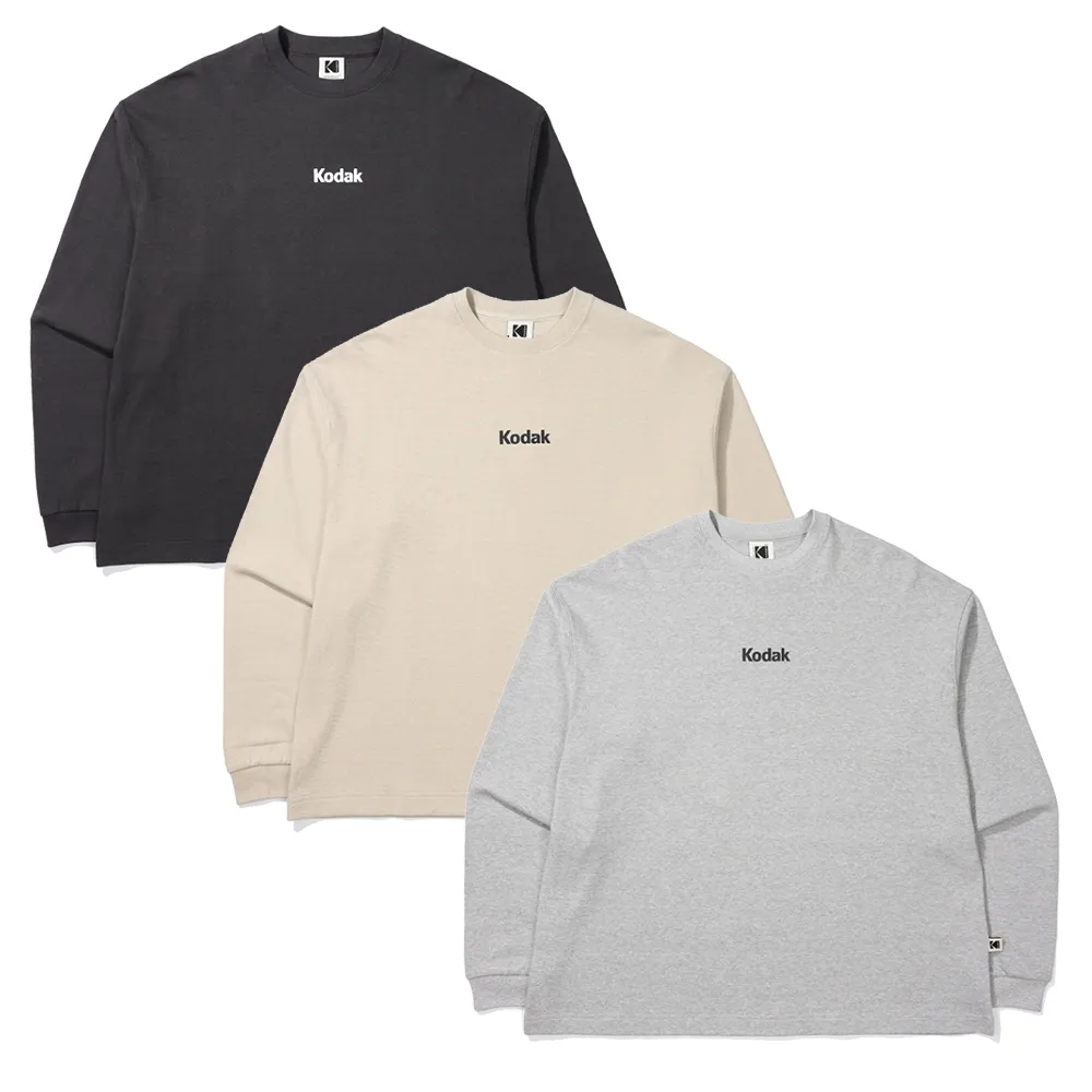 KODAK  |Unisex Street Style Long Sleeves Plain Cotton