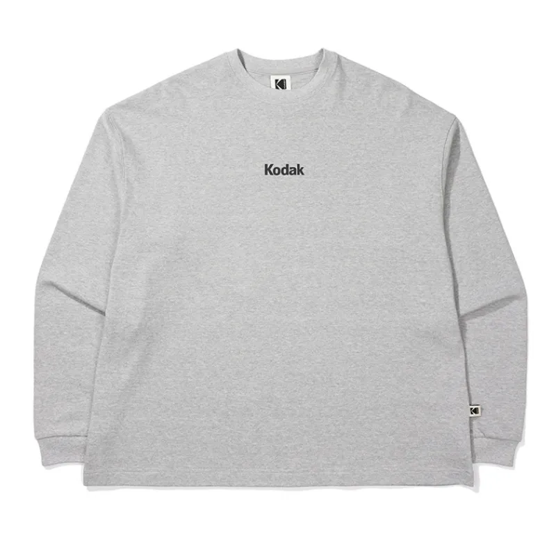 KODAK  |Unisex Street Style Long Sleeves Plain Cotton