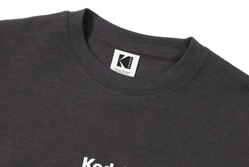 KODAK  |Unisex Street Style Long Sleeves Plain Cotton