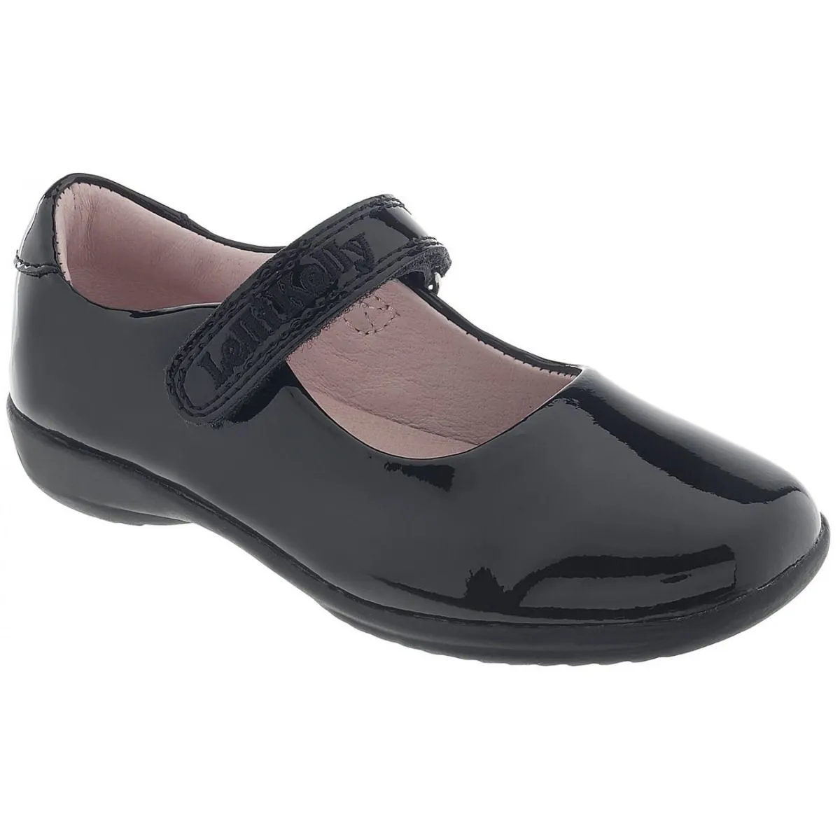 LELLI KELLY LK 8258 BLACK PATENT SCHOOL SHOES G FIT