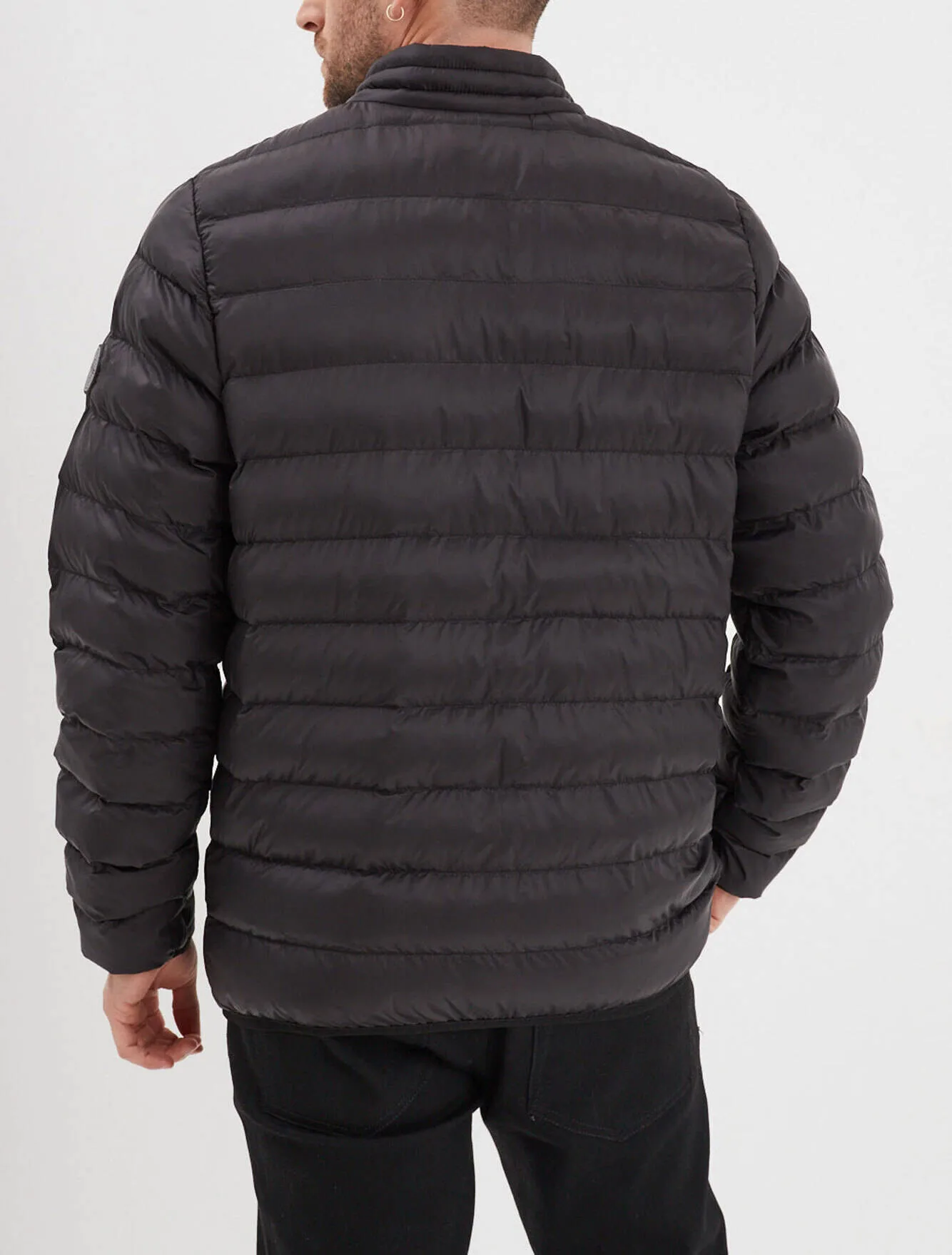 Light black men's down jacket \103100\