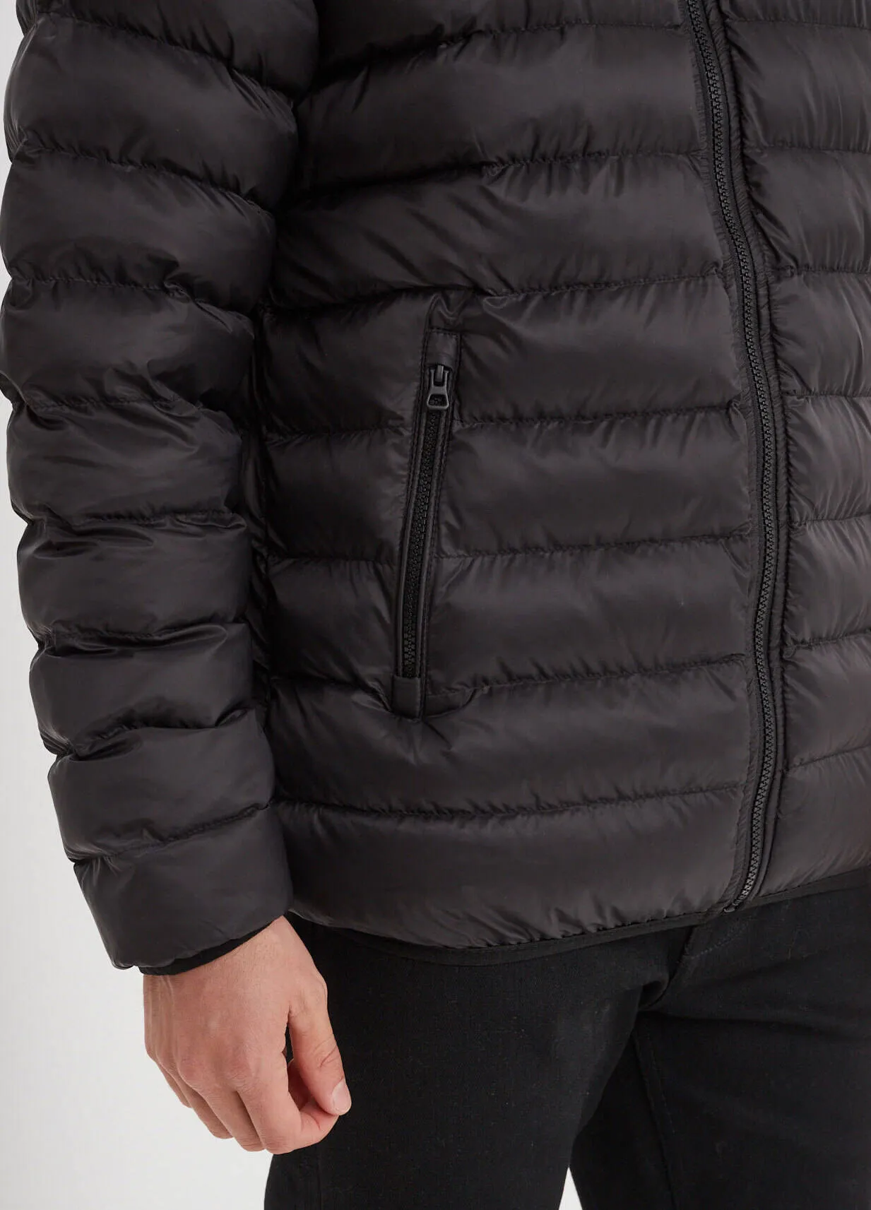 Light black men's down jacket \103100\