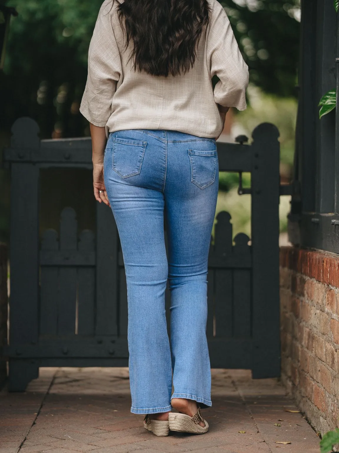 Light Denim Boot Cut Jeans