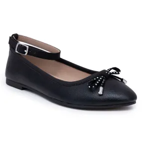 Little Girls Lanna Round Toe Ankle Strap Flats