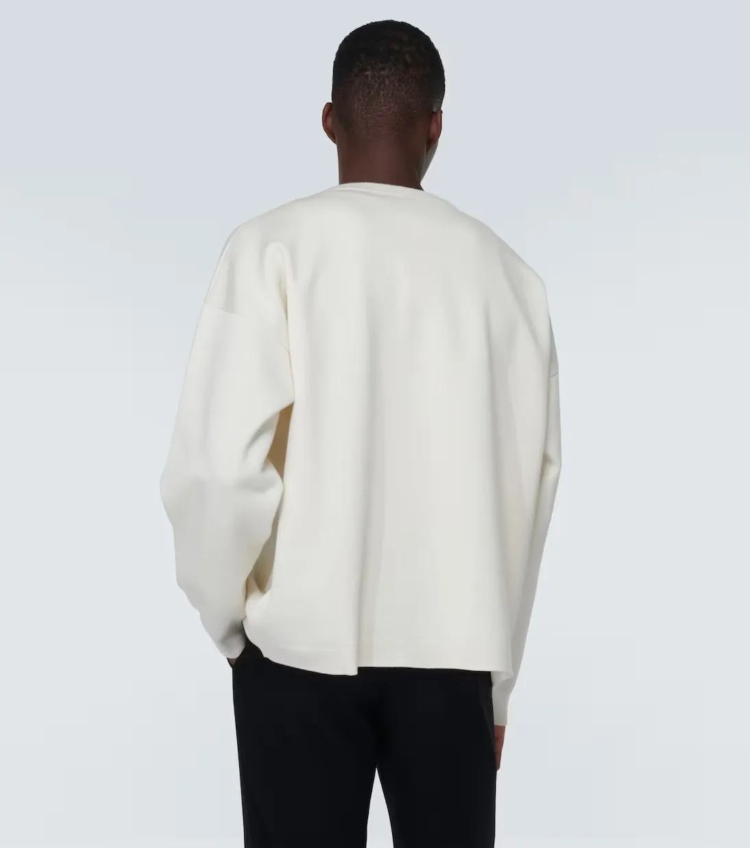 LOEWE  |Crew Neck Pullovers Street Style Long Sleeves Plain Cotton