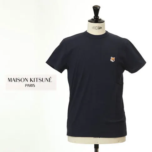 MAISON KITSUNE  |Crew Neck Pullovers Unisex Street Style Plain Cotton