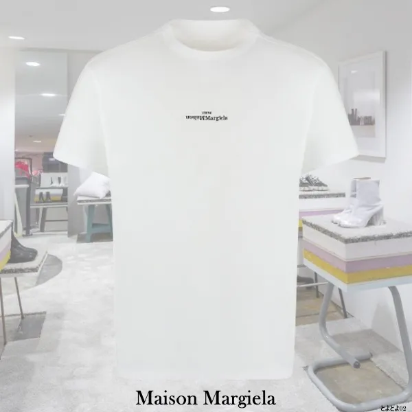 Maison Margiela  |Crew Neck Pullovers Monogram Unisex Plain Cotton