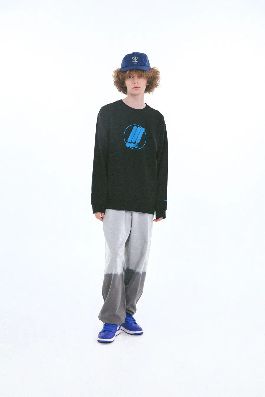 MARKM  |Unisex Street Style Long Sleeves Plain Logo Sweatshirts