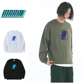 MARKM  |Unisex Street Style Long Sleeves Plain Logo Sweatshirts