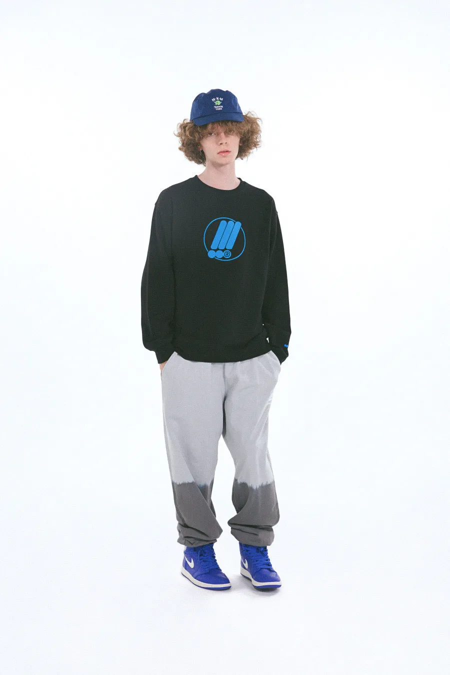 MARKM  |Unisex Street Style Long Sleeves Plain Logo Sweatshirts