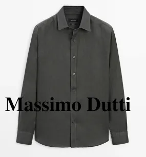 Massimo Dutti  |Linen Long Sleeves Shirts