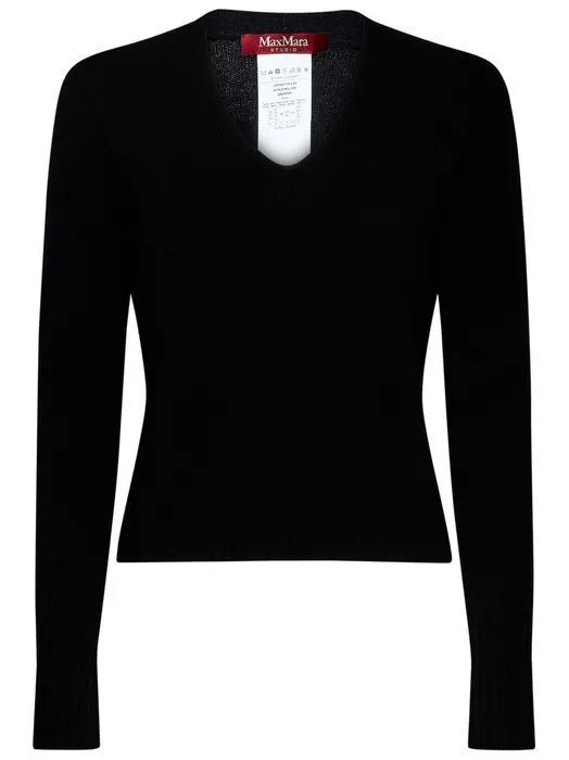 MaxMara  |Casual Style Long Sleeves Plain Office Style