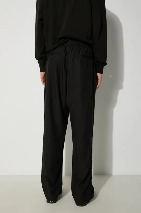 MKI MIYUKI ZOKU trousers Tencel Trousers men's black color TENCEL.TROUSERS