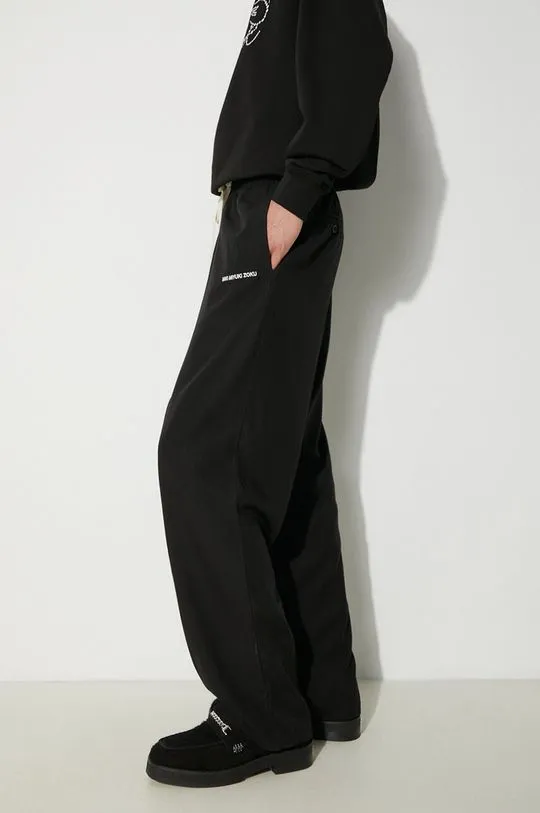 MKI MIYUKI ZOKU trousers Tencel Trousers men's black color TENCEL.TROUSERS