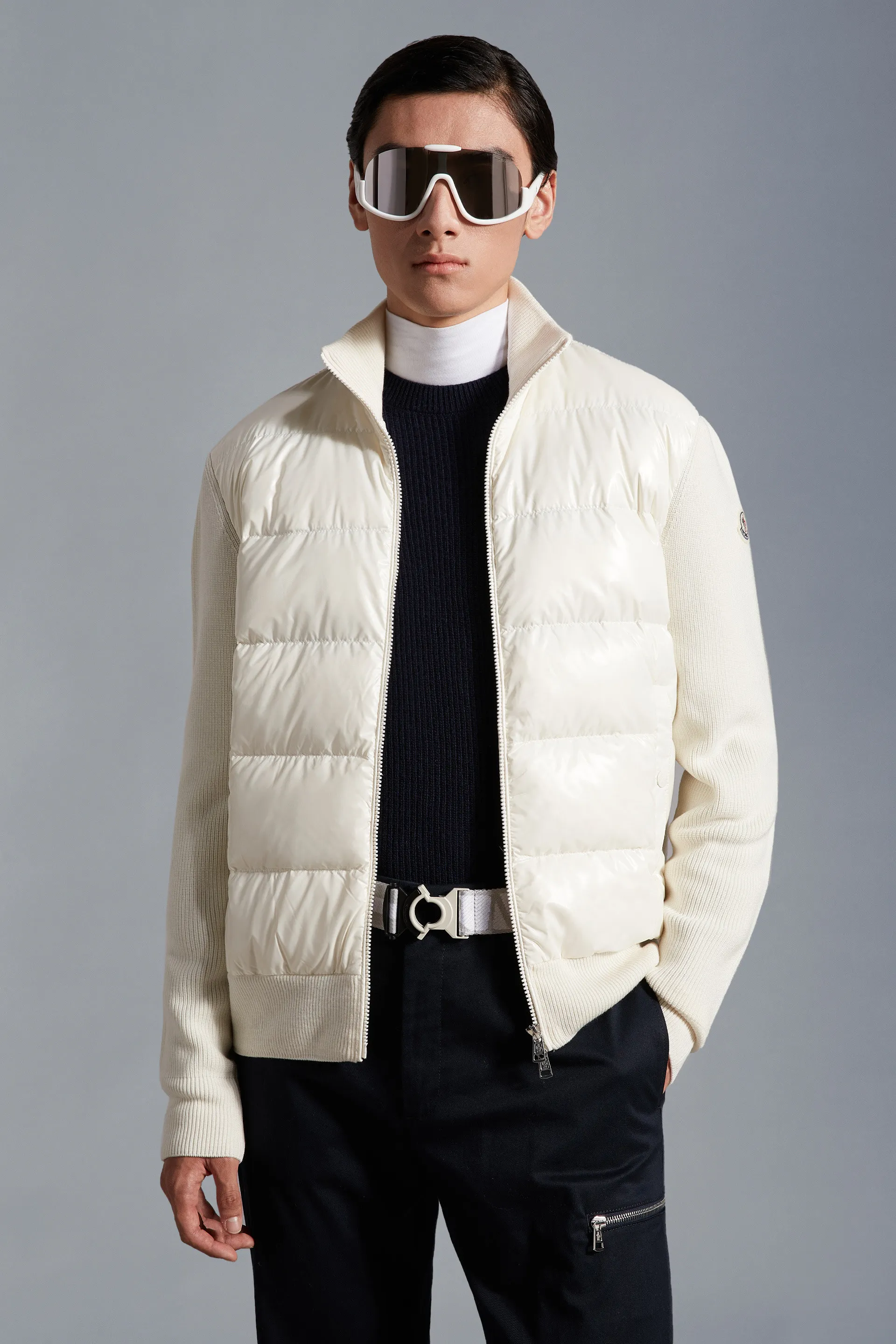 MONCLER  |Graphic Padded Wool Cardigan