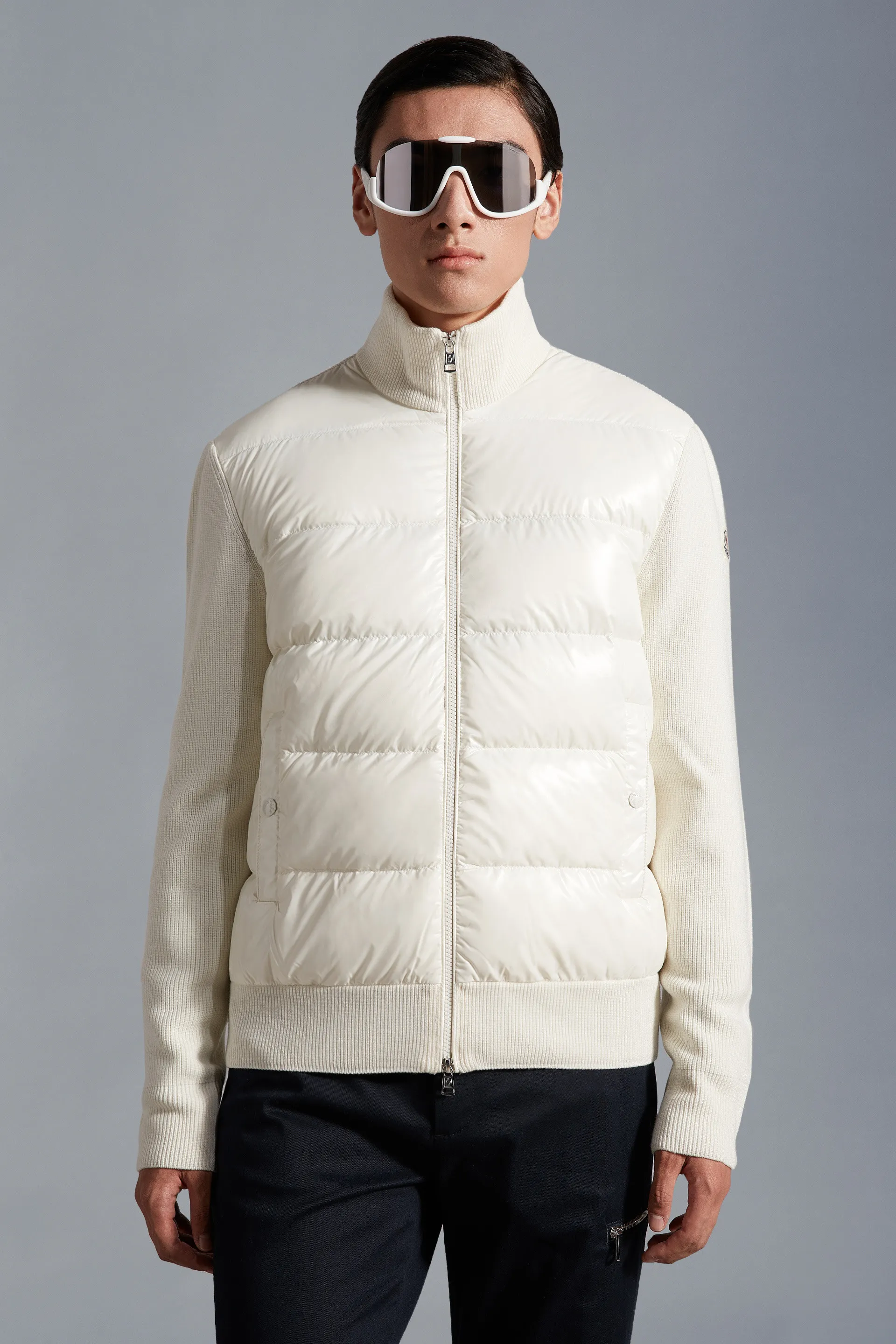 MONCLER  |Graphic Padded Wool Cardigan