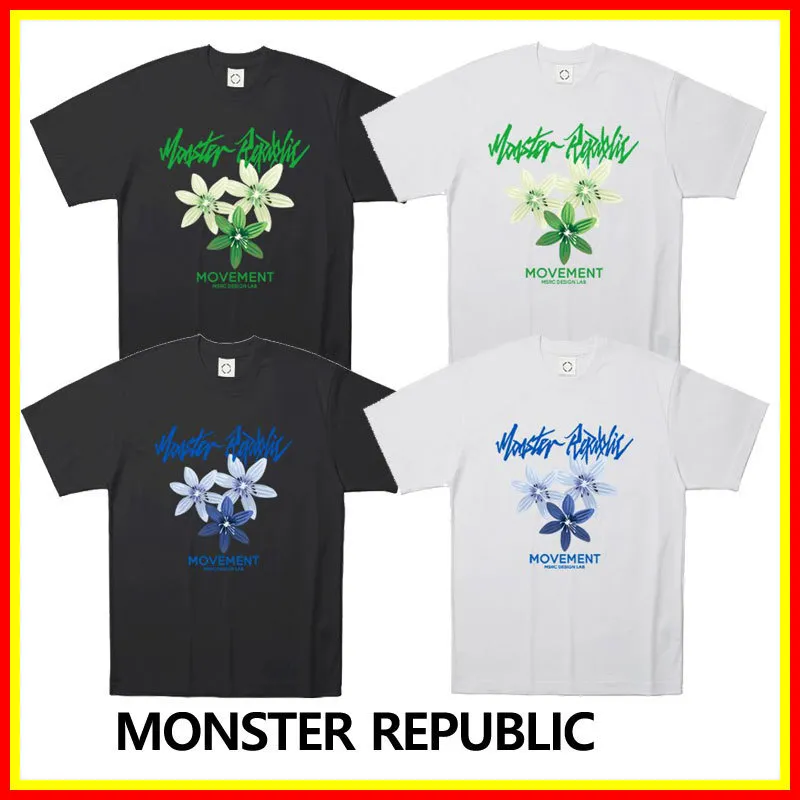 MONSTER REPUBLIC  |U-Neck Cotton Short Sleeves T-Shirts