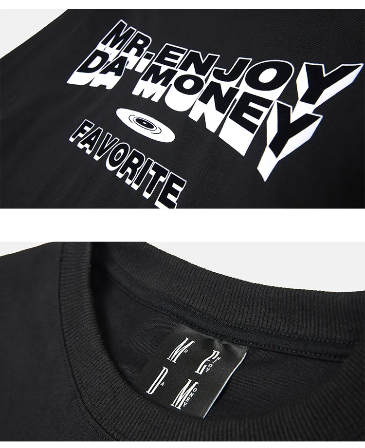 MR. ENJOY DA MONEY  |Unisex Street Style Long Sleeves Cotton Long Sleeve T-shirt