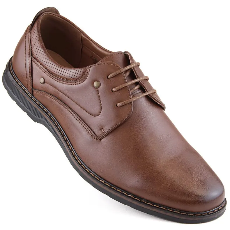 News Elegant brown men's shoes Unisoft Men's Collection 4092