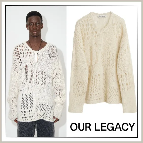 OUR LEGACY  |Pullovers Unisex Wool Street Style V-Neck Long Sleeves Plain