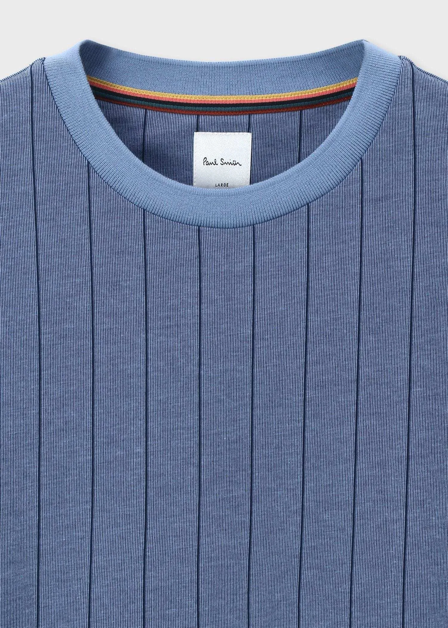 Paul Smith  |Crew Neck Pullovers Stripes Street Style Plain Cotton