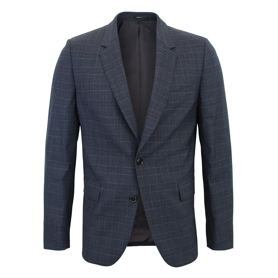 Paul Smith - Soho Tailored Fit Loro Piana Navy/Brown Check Suit