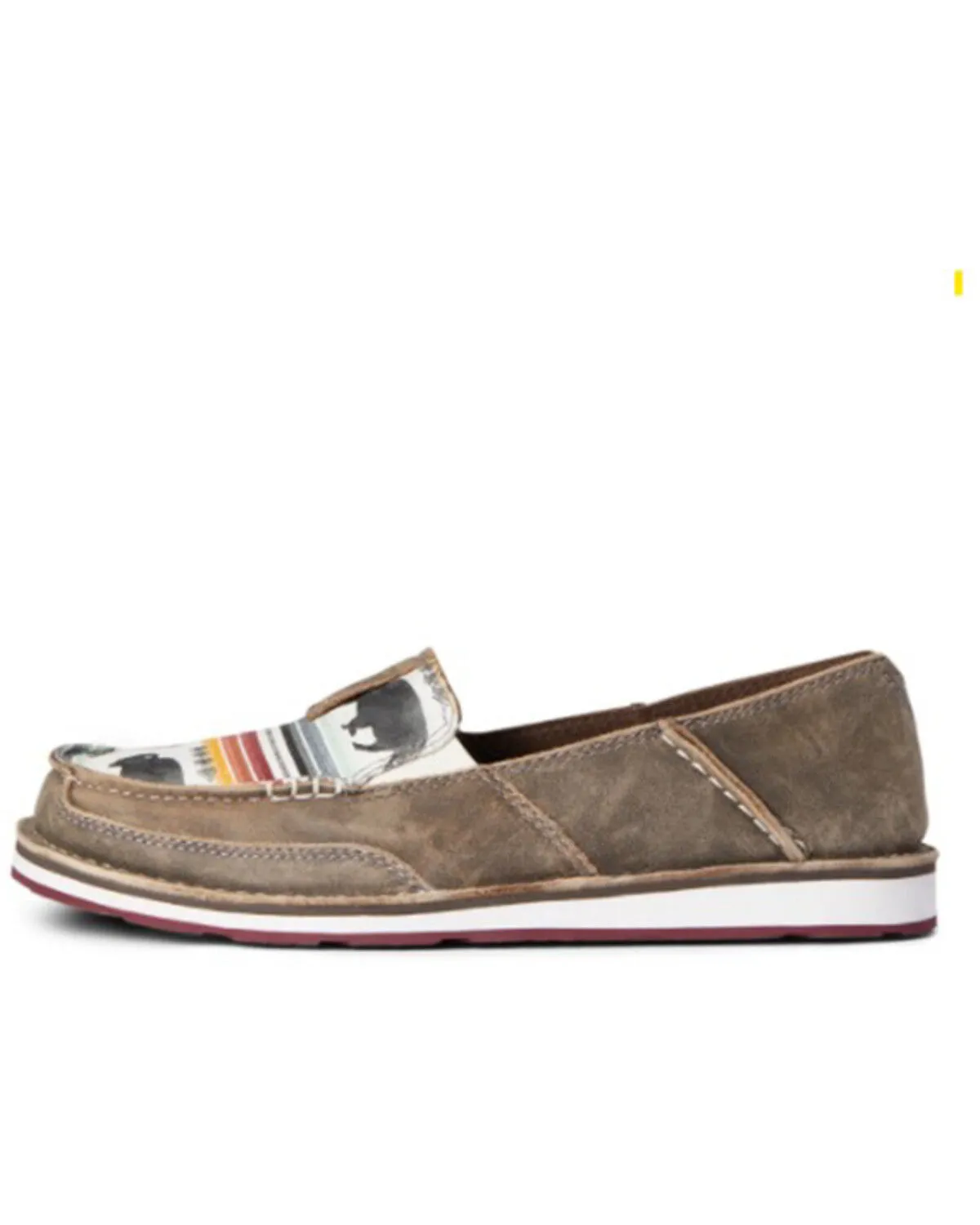 Product Name:  Ariat Women's Buffalo Print Casual Vamp Cruiser Shoes - Moc Toe