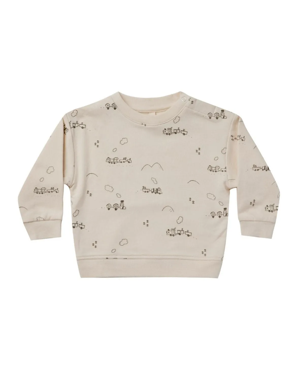 Quincy Mae Fleece Sweatshirt | Trains