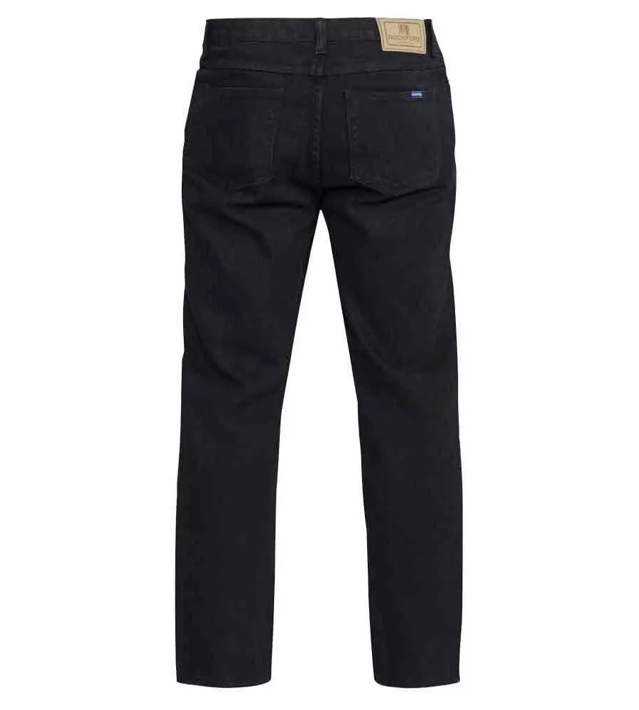 Rockford Tall Mens Black Comfort Fit Jeans (COMFORT BLACK)