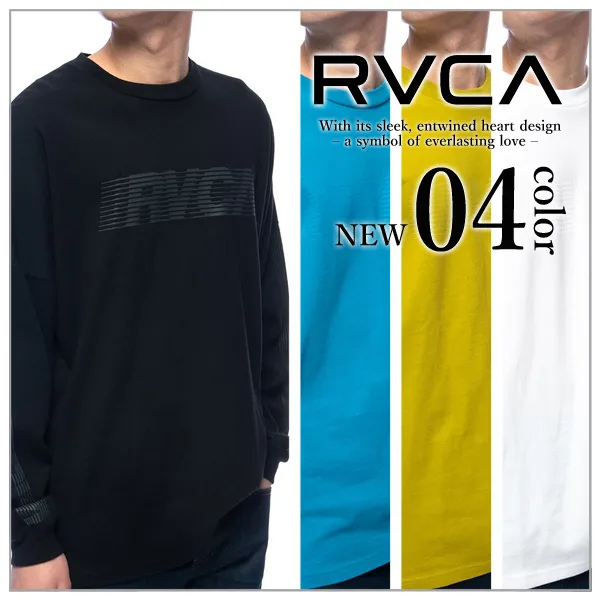 RVCA  |Long Sleeves Plain Long Sleeve T-shirt Logo T-Shirts