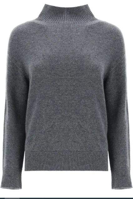 S Max Mara  |Long Sleeves Plain Long V-neck & Crew neck