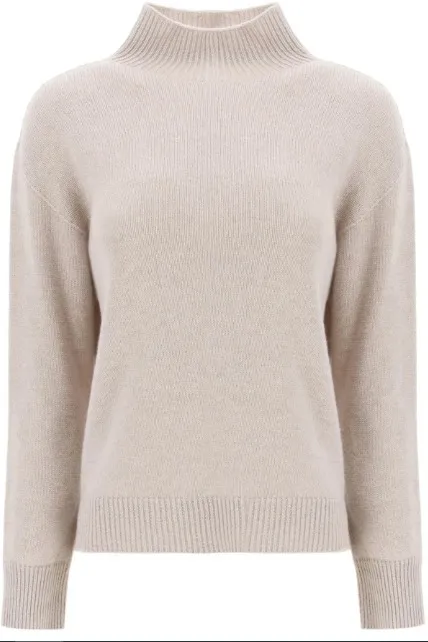 S Max Mara  |Long Sleeves Plain Long V-neck & Crew neck