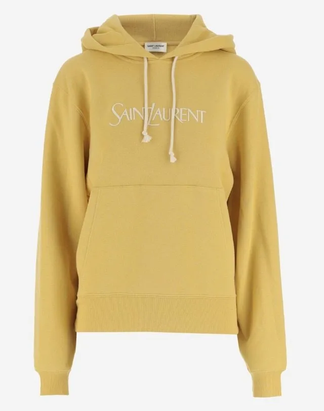 Saint Laurent  |Long Sleeves Logo V-neck & Crew neck